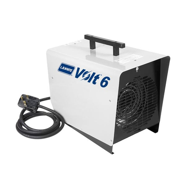 Volt 6 LB White® Volt™ Electric Forced-Air Heater - 6,000 Watts