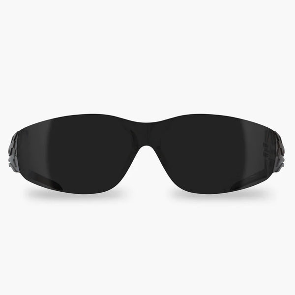 Edge Viso Safety Glasses - Black Frame/Smoke Lens