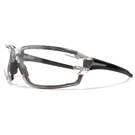 Edge Nevosa Safety Glasses - Black Frame with Gasket / Clear Standard Anti-Fog Lens