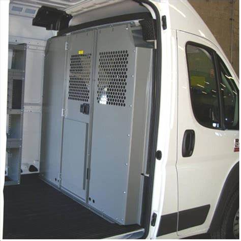Steel Partition Panel Kit w/ Visibility For high Roof Van With Swing Door
