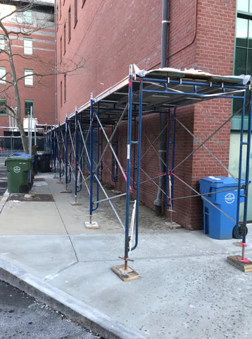 Rental- Sidewalk Scaffolding w/ Walkthrough Frames - Starting at