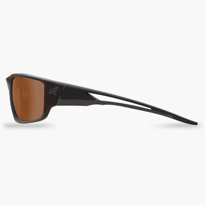 Edge Kazbek Z87+ Safety Glasses - Black Frame/Polarized Copper Edge Kazbek Z87+ Safety Glasses - Black Frame/Polarized Copper