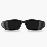 Edge Kazbek XL Safety Glasses - Black Frame/Polarized Smoke Lens