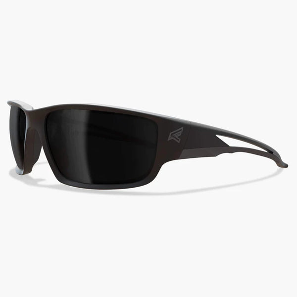 Edge Kazbek Z87+ Safety Glasses - Black Frame/Polarized Smoke Lens