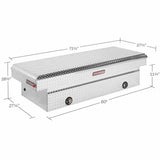 Weather Guard Aluminum Saddle Box - Full Extra Wide (Model 117) - American Ladders & Scaffolds
