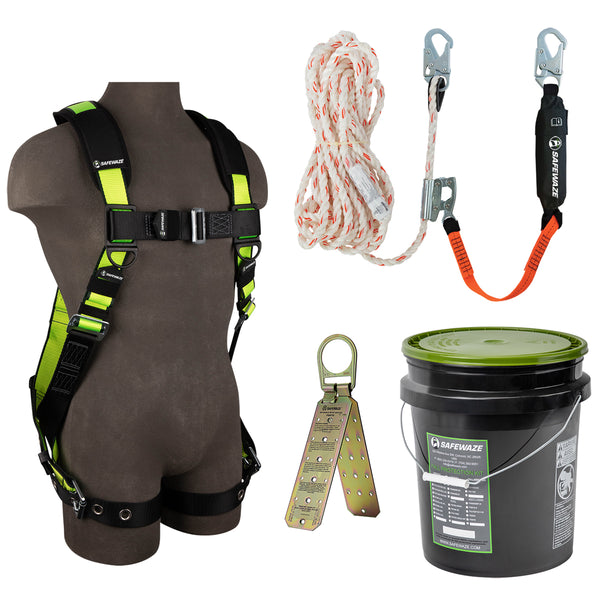 PRO Bucket Roof Kit: FS185 Harness, 018-7005 VLL, FS870 Anchor