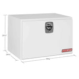 WeatherGuard Model 538-3-02 Underbed Box, White Steel, Jumbo, 12.1 cu ft