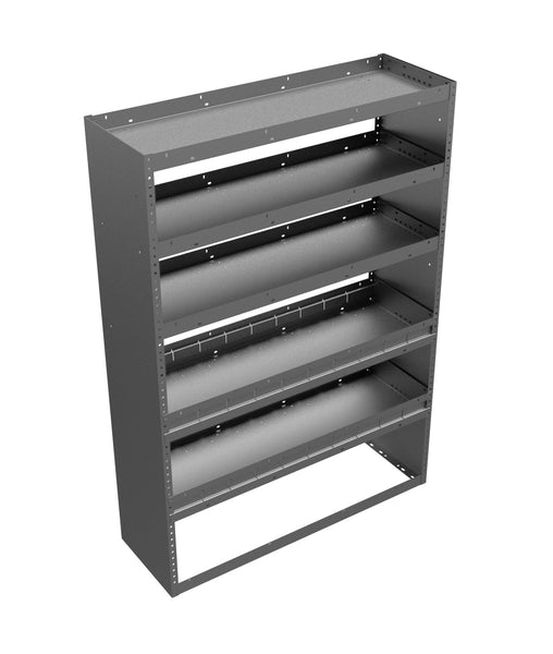Adrian Steel 5-Shelf Unit, 42w x 60h x 14d, Gray