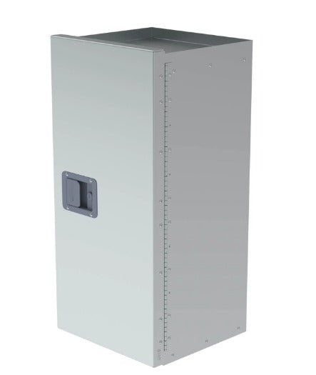 Locking cabinet, aluminum, 33"h x15"d x15½"w