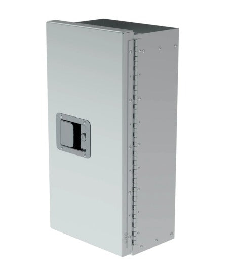 Locking cabinet, aluminum, 24"h x 8½"d x12"w