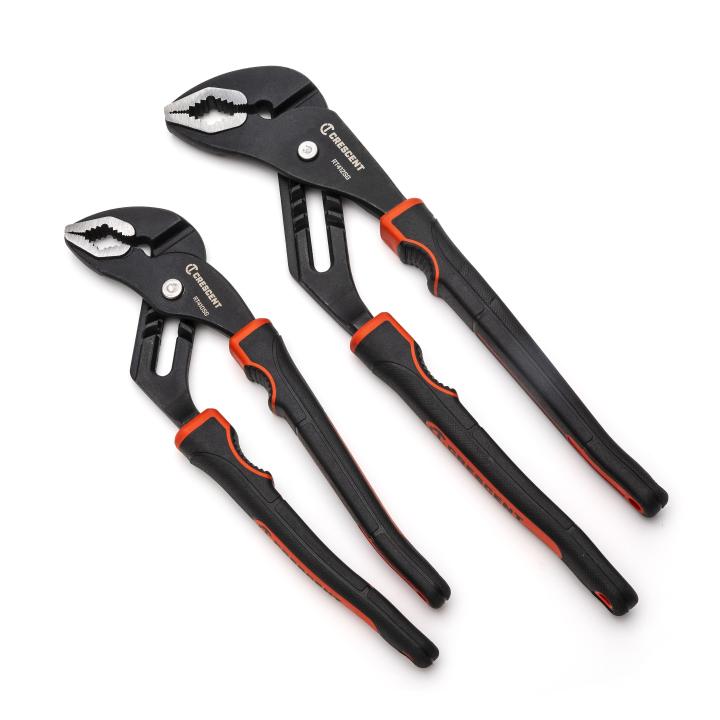 2 Piece Grip Zone™ V-Jaw Dual Material Tongue & Groove Plier Set