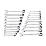 20 Piece 72 - Tooth SAE/Metric Ratcheting Combination Wrench Set - American Ladders & Scaffolds