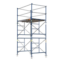 7 FT X 5 FT X 10 FT 2 - STORY SAFERSTACK SCAFFOLDING WITH 24 IN. LEVELING JACKS - American Ladders & Scaffolds