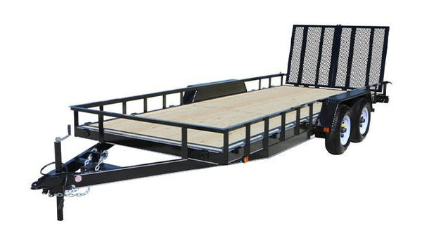 7' X 16' 10K TANDEM AXLE UTILITY TRAILER - American Ladders & Scaffolds