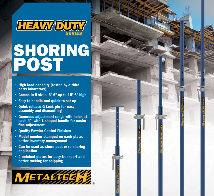 Heavy Duty Adjustable Shoring Post – American Ladders & Scaffolds