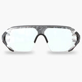 Edge Taven Safety Glasses - Black Frame with Gray TPR/Vapor Shield Clear Lenses