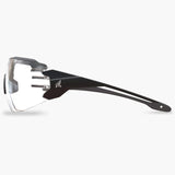 Edge Taven Safety Glasses - Black Frame with Gray TPR/Vapor Shield Clear Lenses