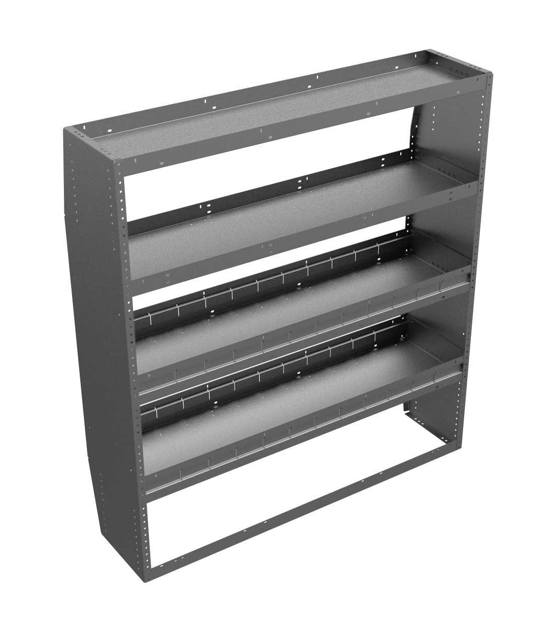 Adrian Steel SF1452Z Z-Shelf – 52x14 Inch With 2 Lip, Gray Steel Van Storage