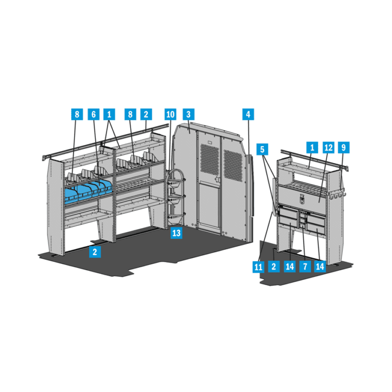 Adrian Steel HVAC Van Package | American Ladders & Scaffolds