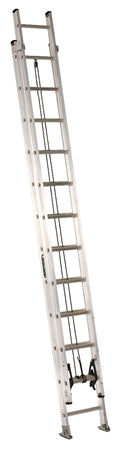 LOUISVILLE LADDER 24-FOOT ALUMINUM EXTENSION LADDER, TYPE IA, 300-POUND LOAD CAPACITY, AE2224