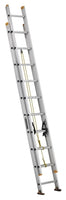 LOUISVILLE LADDER 20-FOOT ALUMINUM MULTI-SECTION EXTENSION LADDER, TYPE I, 250-POUND LOAD CAPACITY, AE3220