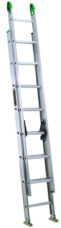 LOUISVILLE LADDER 16-FOOT ALUMINUM EXTENSION LADDER, TYPE II, 225-POUND LOAD CAPACITY, AE4216PG