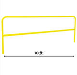 American Ladders & Scaffolds.10' Yellow Guardrail