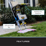 American Ladders & Scaffolds - Roofing Platform TranzVolt Laddervator Pro Kit Milwaukee