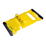 American Ladders & Scaffolds.Yellow Socket Guardrail Base Assembly