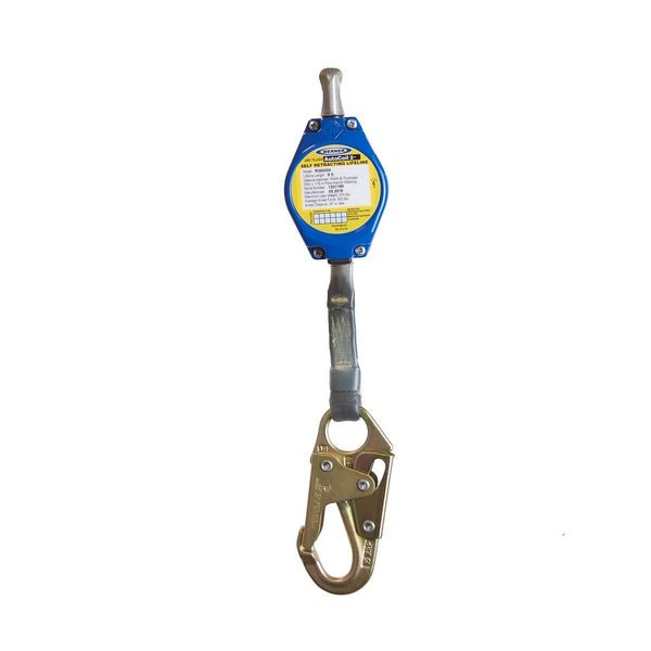 AutoCoil2 Self - Retracting Lifeline 6' Web Aluminum Housing w/Snap Hook ARC FLASH - American Ladders & Scaffolds