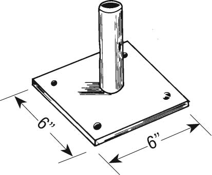 Ladder Racking Base Plate Base Plate - Level Surfaces | American Ladders & Scaffolds