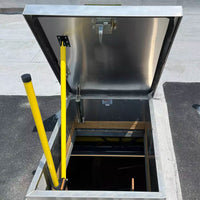 Belmont Safety Hatch System with Flat, Front Mount or Round Brackets - American Ladders & Scaffolds