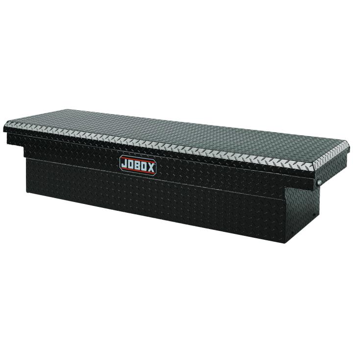 Black Aluminum Single Lid Fullsize Deep Crossover Truck Box