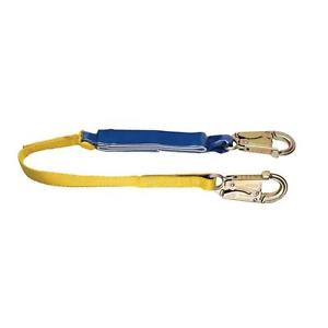 C311104 3 ft DeCoil Lanyard (DCELL Shock Pack, 1 in Web, Snaphook) - American Ladders & Scaffolds