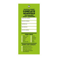 Complete Scaffold Tag (Green) - American Ladders & Scaffolds