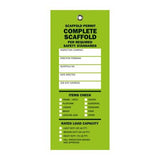 Complete Scaffold Tag (Green) - American Ladders & Scaffolds