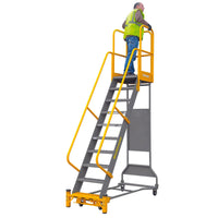 Cotterman Workmaster Rolling Ladder - Steel - CALL FOR PRICING - American Ladders & Scaffolds