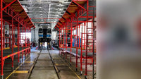 Custom Bus and Train Maintenance Scaffolds - American Ladders & Scaffolds