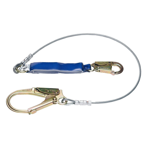 DeCoil Lanyard (Cable, Snaphook and Rebar Hooks) - 6' - American Ladders & Scaffolds