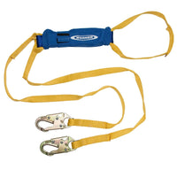 DeCoil Twinleg Lanyard (1" web, Loop and Snaphooks) - 6' - American Ladders & Scaffolds