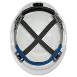 Delta Plus WEL22201WH Americana Safety Helmet TYPE 2 - Ratchet Suspension - White - American Ladders & Scaffolds