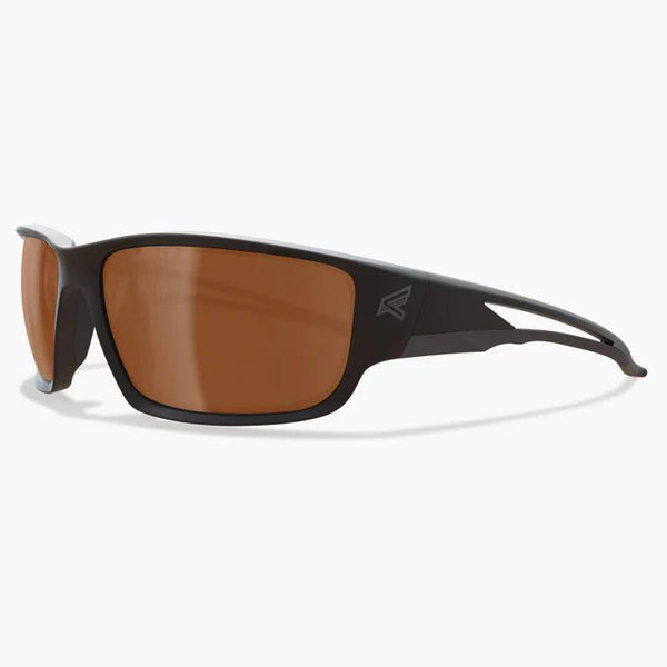 Edge Kazbek Z87+ Safety Glasses - Black Frame/Polarized Copper "Driving" Lens - American Ladders & Scaffolds