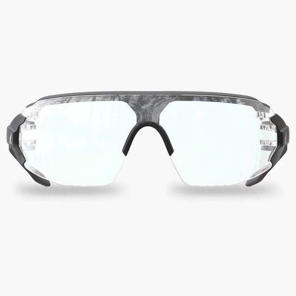 Edge Taven Safety Glasses - Black Frame with Gray TPR/Vapor Shield Clear Lenses - American Ladders & Scaffolds