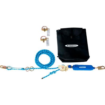 Horizontal Lifeline System, 2 - Man Rope, D - Bolt Anchor, Rope Tensioner - American Ladders & Scaffolds