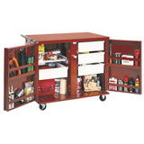 JOBOX 16/14 GA STEEL 2 DRAWER ROLLING WORKBENCH W/ 6" CASTERS (675996) - American Ladders & Scaffolds