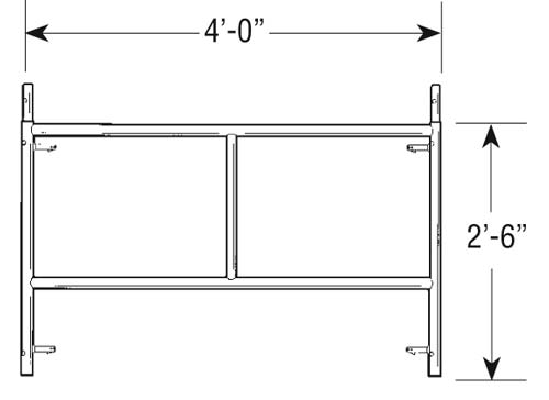 Light Duty Frame 2'x 4' - American Ladders & Scaffolds