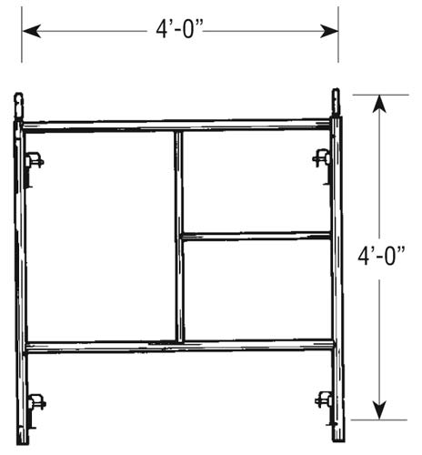 Light Duty Frame 4x4 - American Ladders & Scaffolds