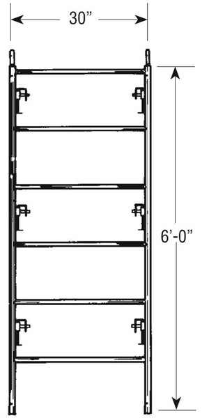 Light Duty Narrow Frame 6'x30" - American Ladders & Scaffolds