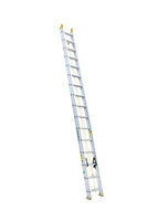 LOUISVILLE LADDER 16 - 40 - FOOT ALUMINUM MULTI - SECTION EXTENSION LADDER, TYPE I, 250 - POUND LOAD CAPACITY, AE32XX - American Ladders & Scaffolds