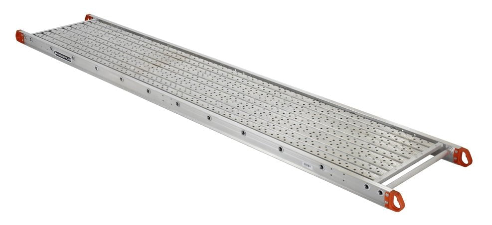 LOUISVILLE LADDER 20-FOOT ALUMINIUM SCAFFOLD PLANK, 250-POUND LOAD